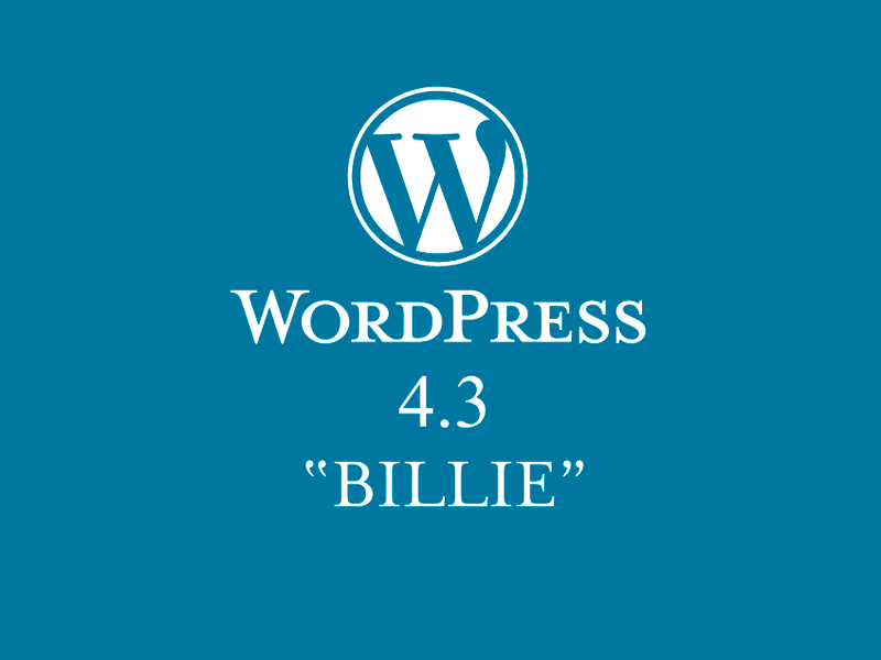 WordPress 4.3 "Billie", última versión de la plataforma web