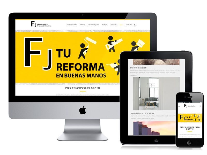 Diseño web empresa de reformas por digitalDot