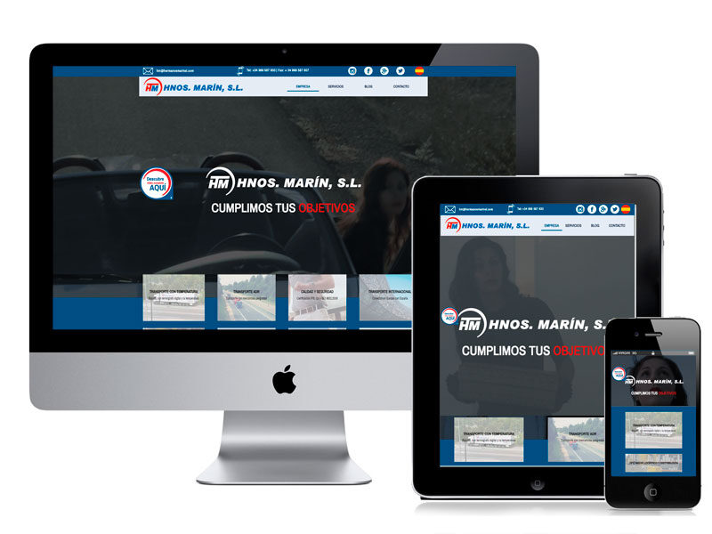 Diseño web de la empresa Hermanos Marín. digitalDot
