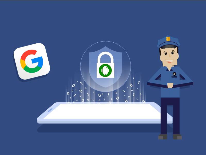 Google y seguridad que protege Android