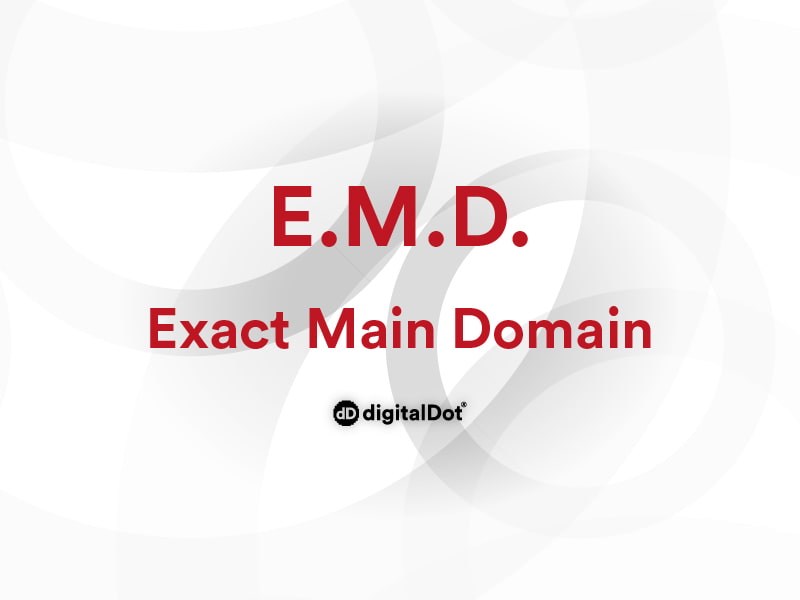 EMD. Exact Main Domain. digitalDot