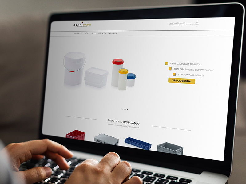 Diseño tienda online Boxxipack por digitalDot