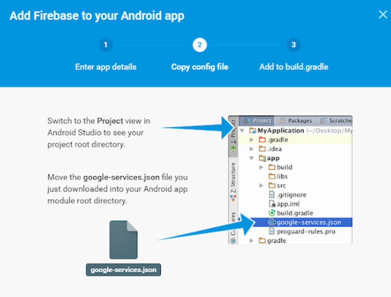 añadir firebase app Android