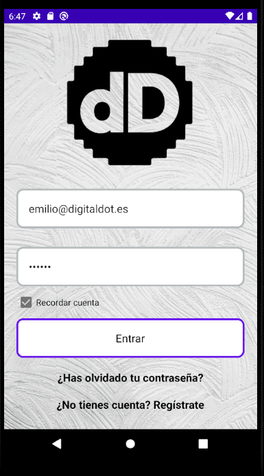 Diseño app. digitalDot