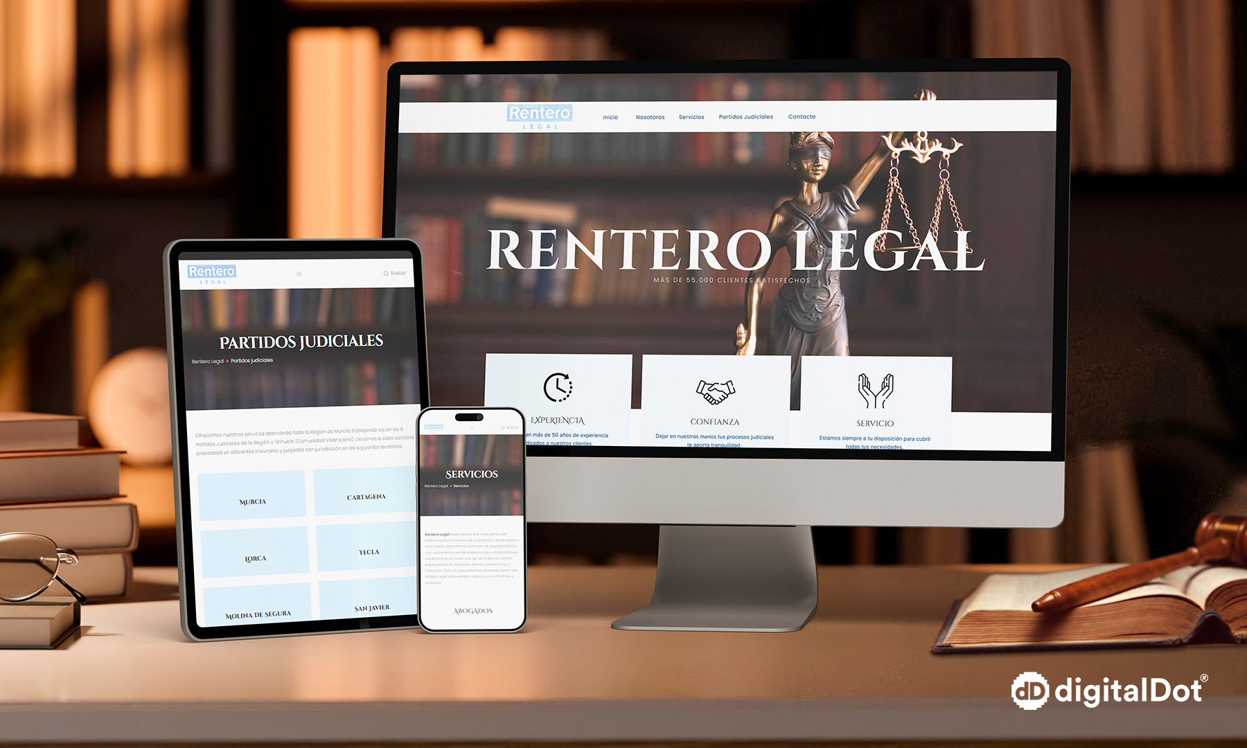 Diseño web de digitalDot para Rentero Legal Diseño web de digitalDot para Rentero Legal